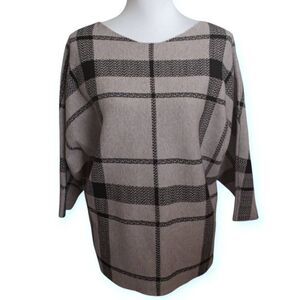 ADRIENNE VITTADINI GRAY & DARK GRAY SWEATER SZ.XL EUC.